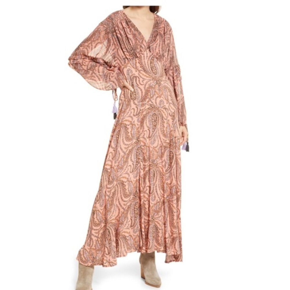 Free People  - Mirage Long Sleeve Maxi‎ Dress